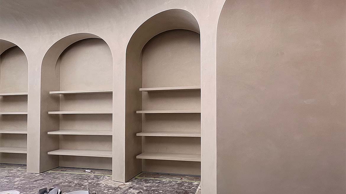 Plastered arches Plastered arches
