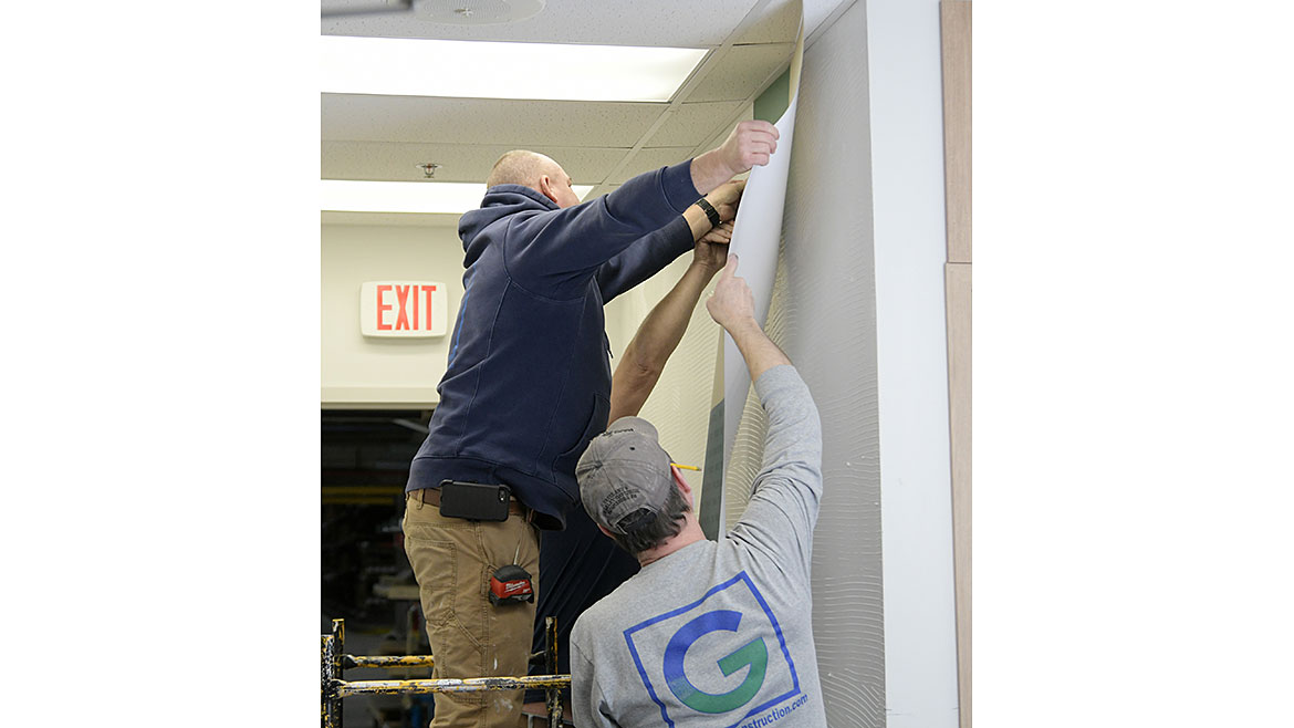 Applying Rigid Sheet Wall Protection Applying Self-Adhering Rigid Sheet Wall Protection