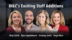 WC New Staff Image Amy Tuttle, Ryan Applebaum, Lindsay Lewis, Tanja Kern